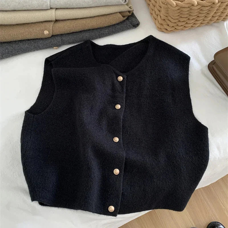 Gilet Élégant Femme Sans Manches