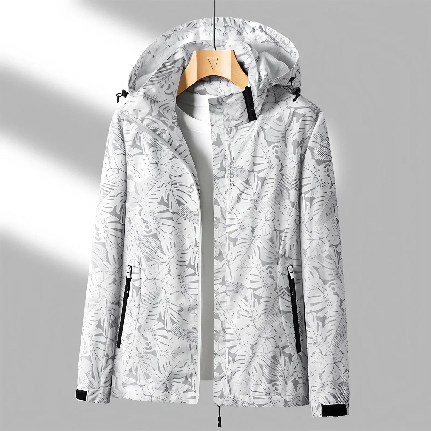 Veste Imperméable Femme Capuche Longues Manches
