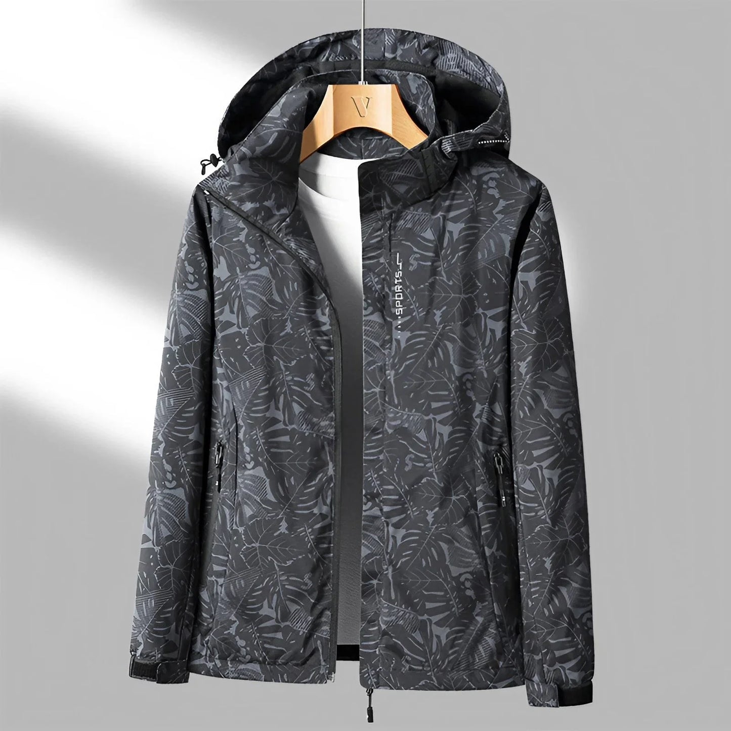 Veste Imperméable Femme Capuche Longues Manches