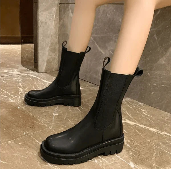 Bottes Femmes Noires Talon Haut Élégantes - luxestyle