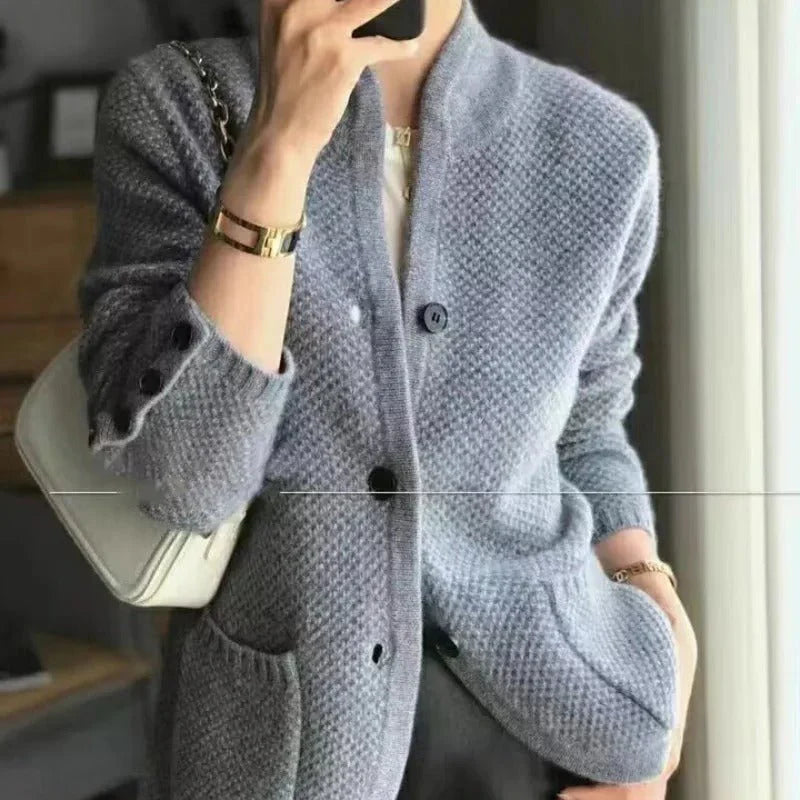 Cardigan Chic Tricoté Femmes Manches Longues - luxestyle