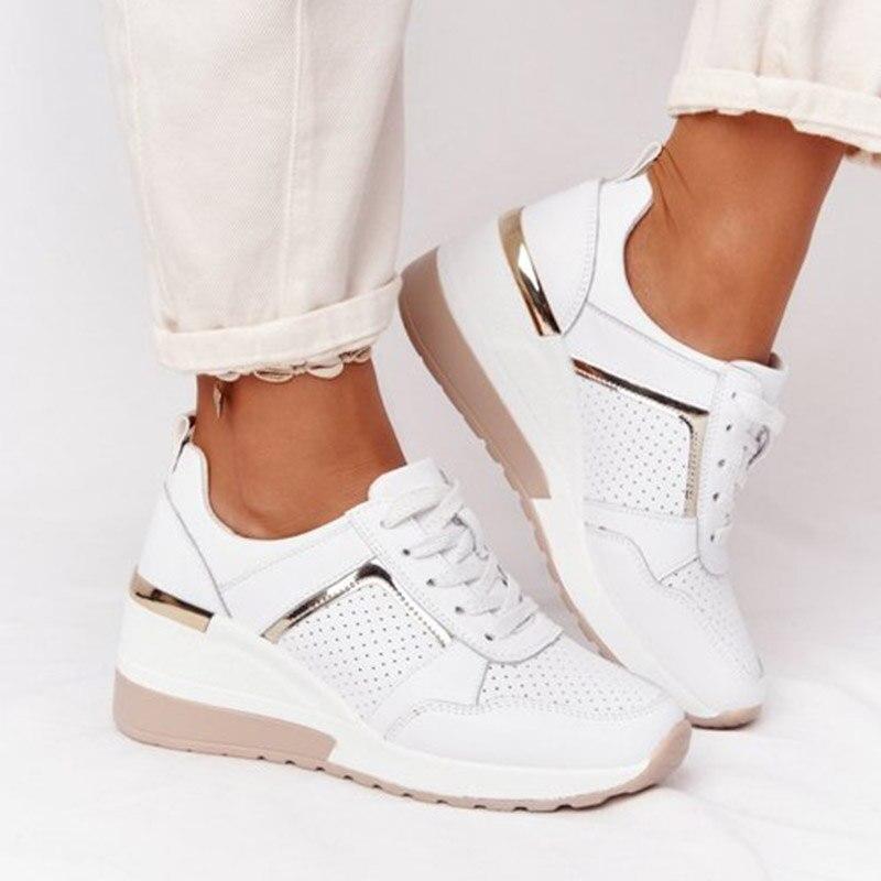 Chaussure running femme confortable beige