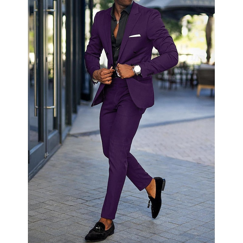Costume Mariage Classique Pour Homme 2 Pièces - luxestyle