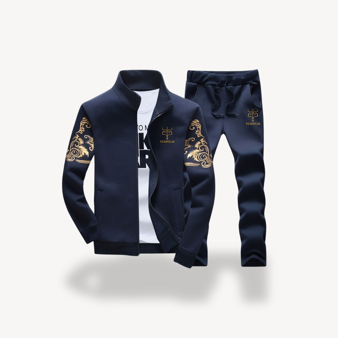 Survêtement Homme Élégant Doré pour Sport et Loisirs