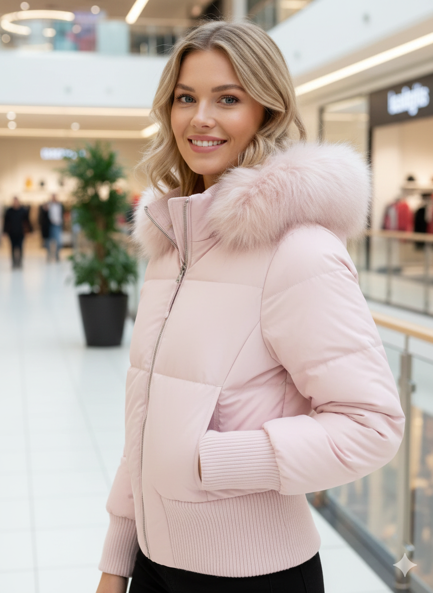 Parka femme hiver faux cuir chic
