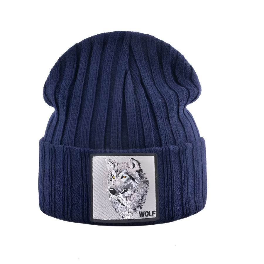 Bonnet Tricoté Élégant à Motifs Hivernal pour Adulte
