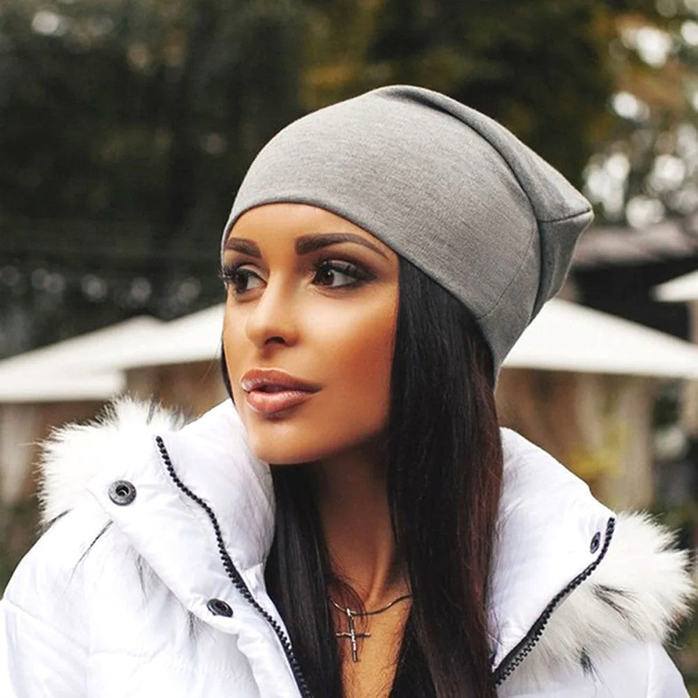 Chapeau Tricoté Marine Féminin