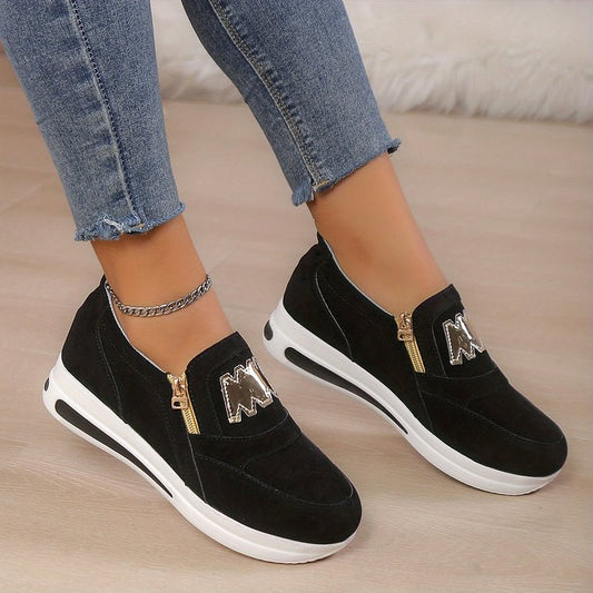 Baskets Noires Éclairées Logo M - LuxeStyle