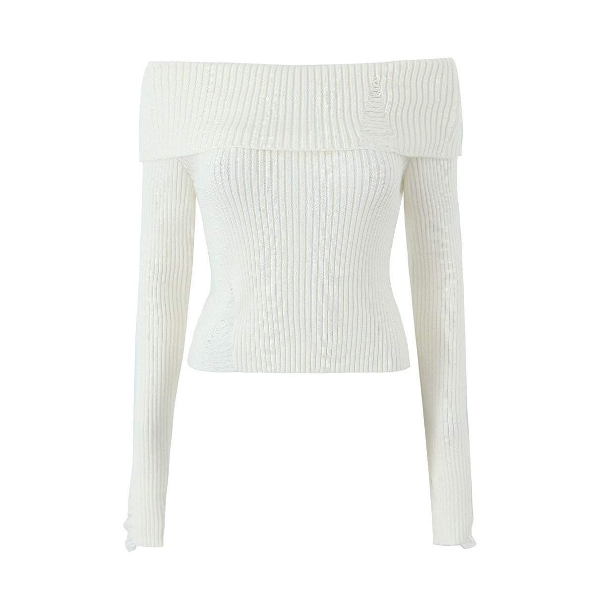 Top femme tricoté fin épaules nues - BlxckFR