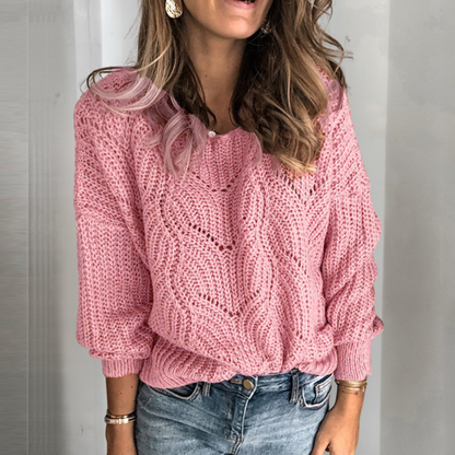 CATARINA - Pull Tricoté Classe pour Femmes