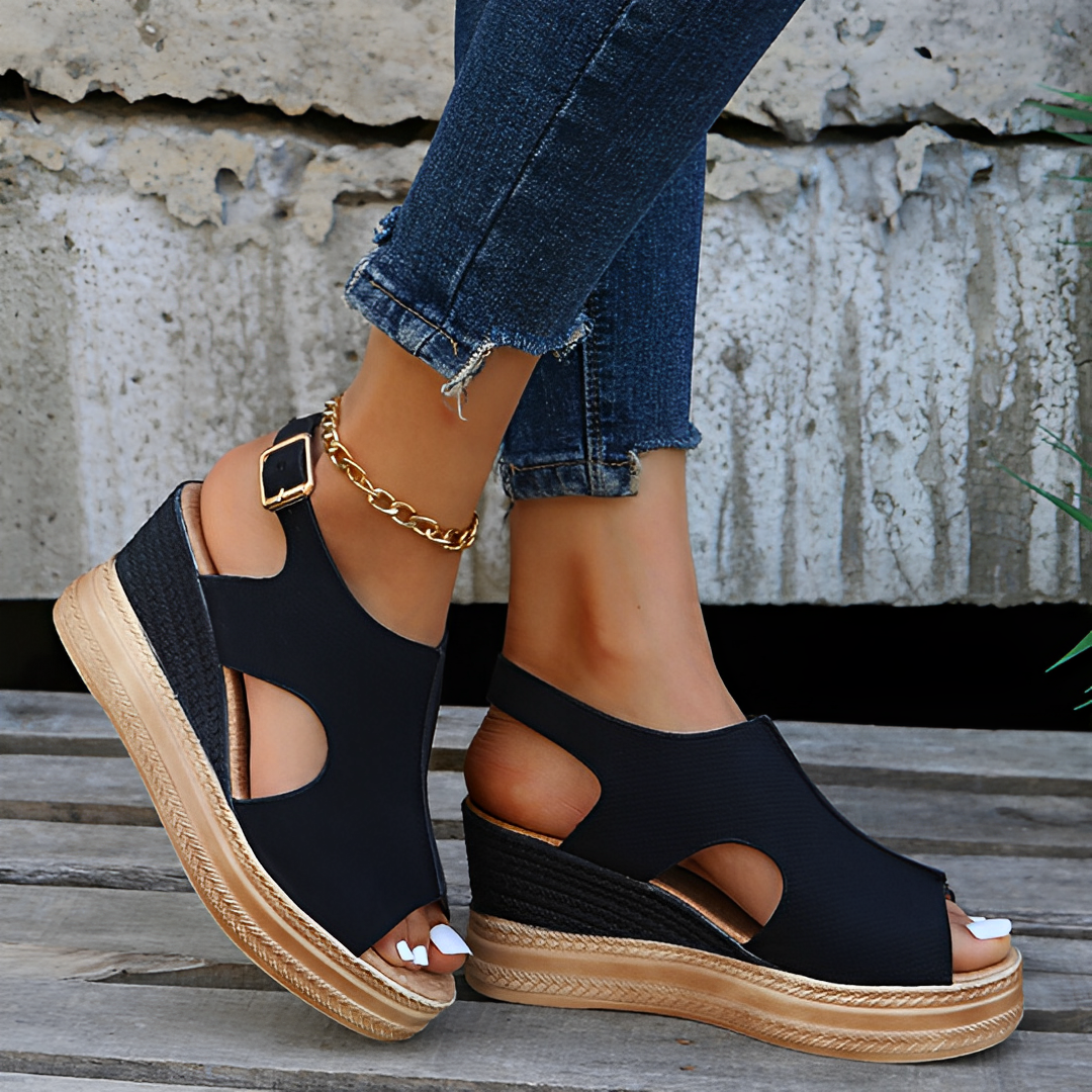 Sandales Platesforme Élégantes Argent pour Femme