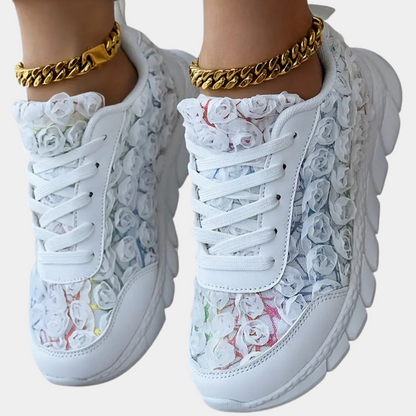 REBEKAH - Chaussures Classe en 3D pour Femmes avec Motif Floral