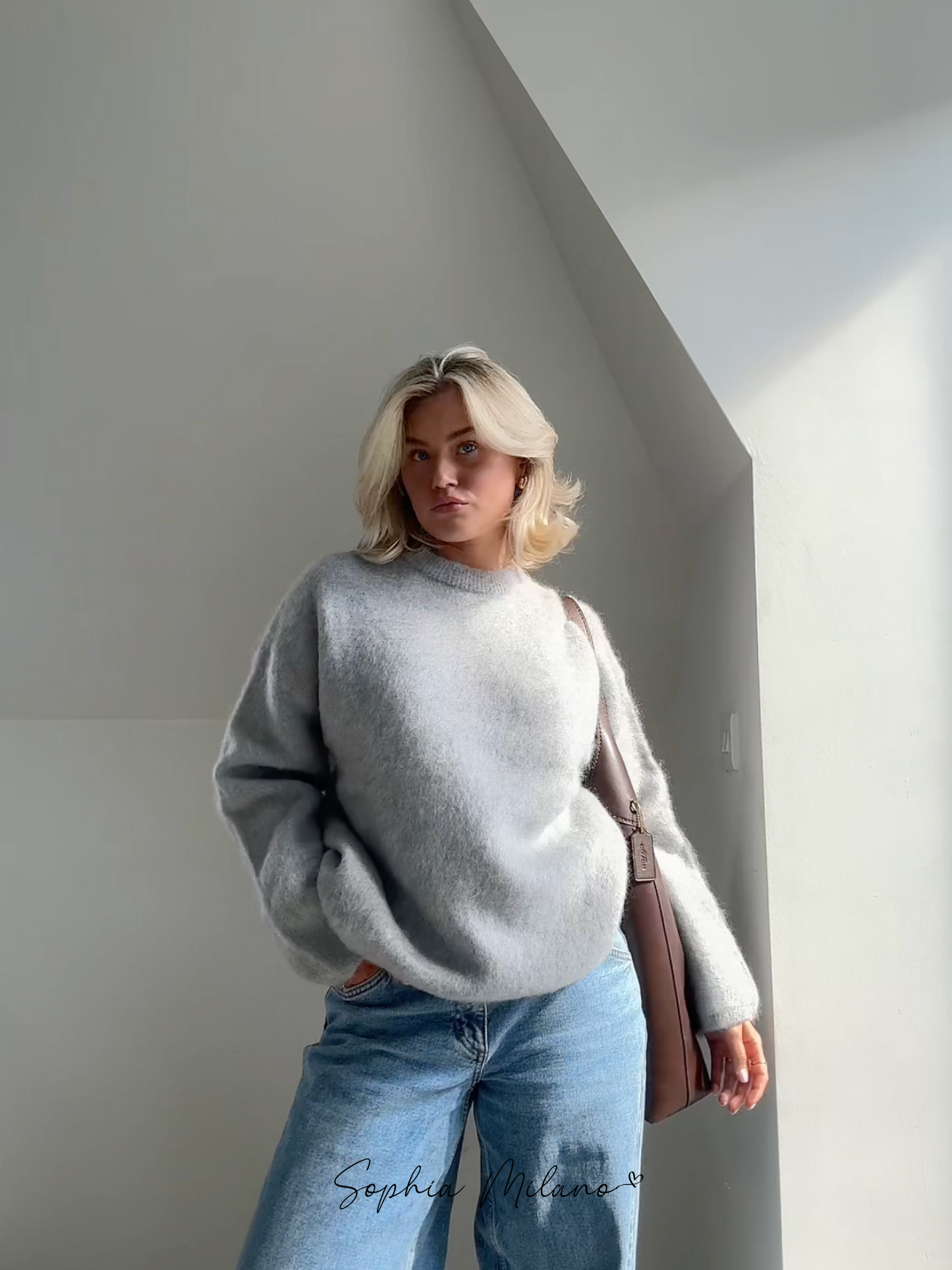 Pull Femme Hiver Confortable - Col Rond et Léger