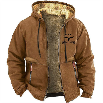 Sweat à capuche zippé homme hiver