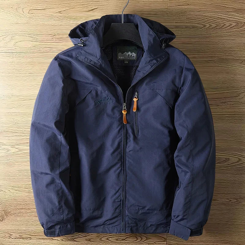Veste de Randonnée Homme avec Capuche Amovible pour Activités Extérieures