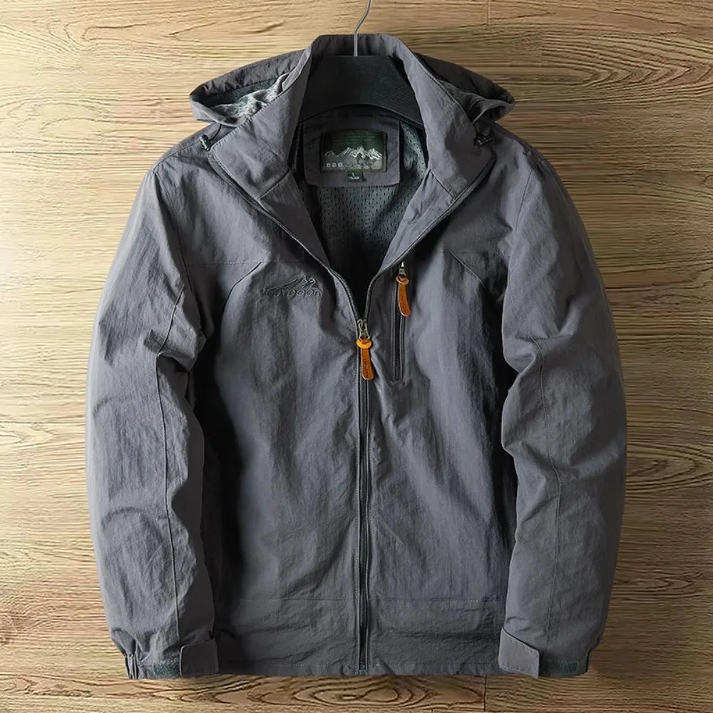 Veste de Randonnée Homme avec Capuche Amovible pour Activités Extérieures