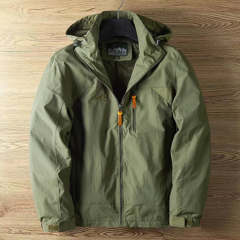 Veste de Randonnée Homme avec Capuche Amovible pour Activités Extérieures