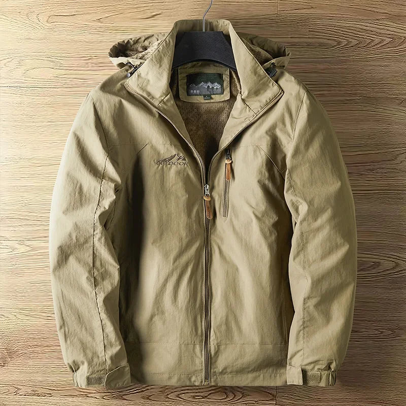 Veste de Randonnée Homme avec Capuche Amovible pour Activités Extérieures