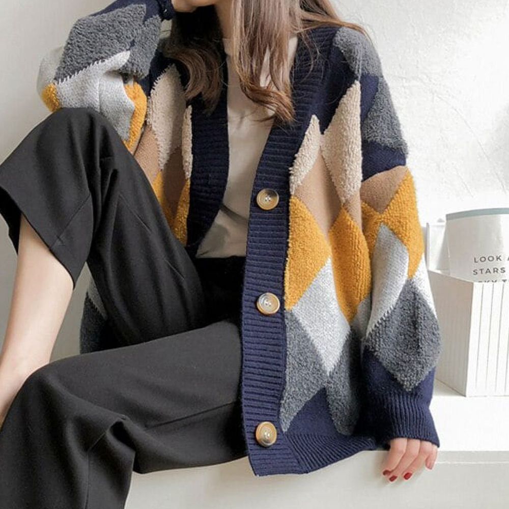 JADA - Cardigan Élégant à Boutons pour Femmes