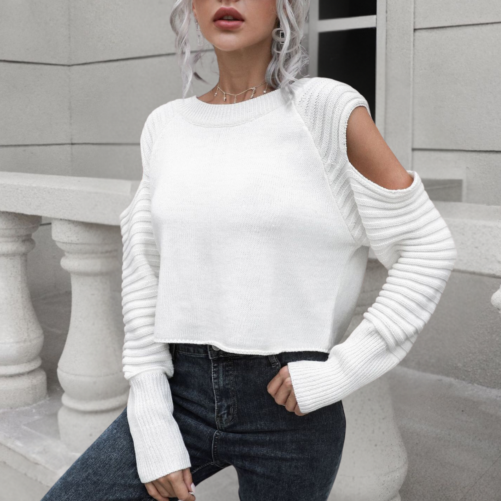 SANDRA - Pull classique en tricot pour femmes