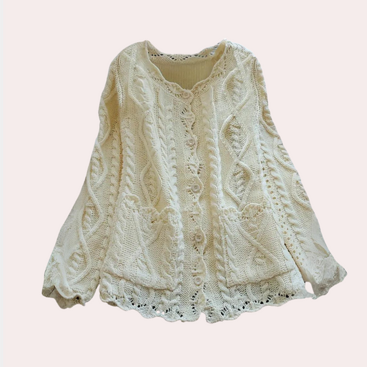 AILANA - Cardigan Tricoté pour Femmes