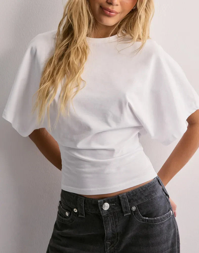 T-shirt Femme Décontracté à Manches Élargies - LuxeStyle