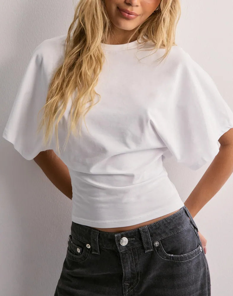 T-Shirt Féminin Chic - Débardeur Élégant avec Manches Amples