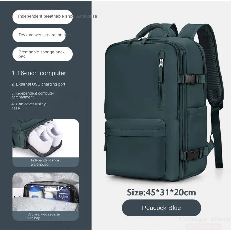Sac à dos imperméable femme grande capacité