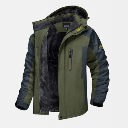 Veste de pluie étanche pour homme avec capuche bleu marine