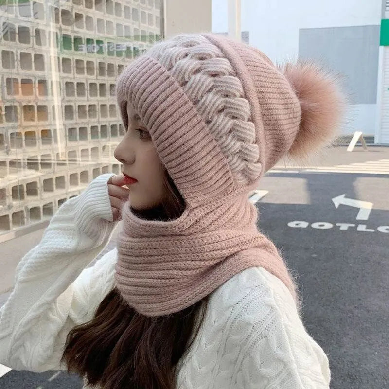 Chapeau et Écharpe Douillet Polaire pour Femme
