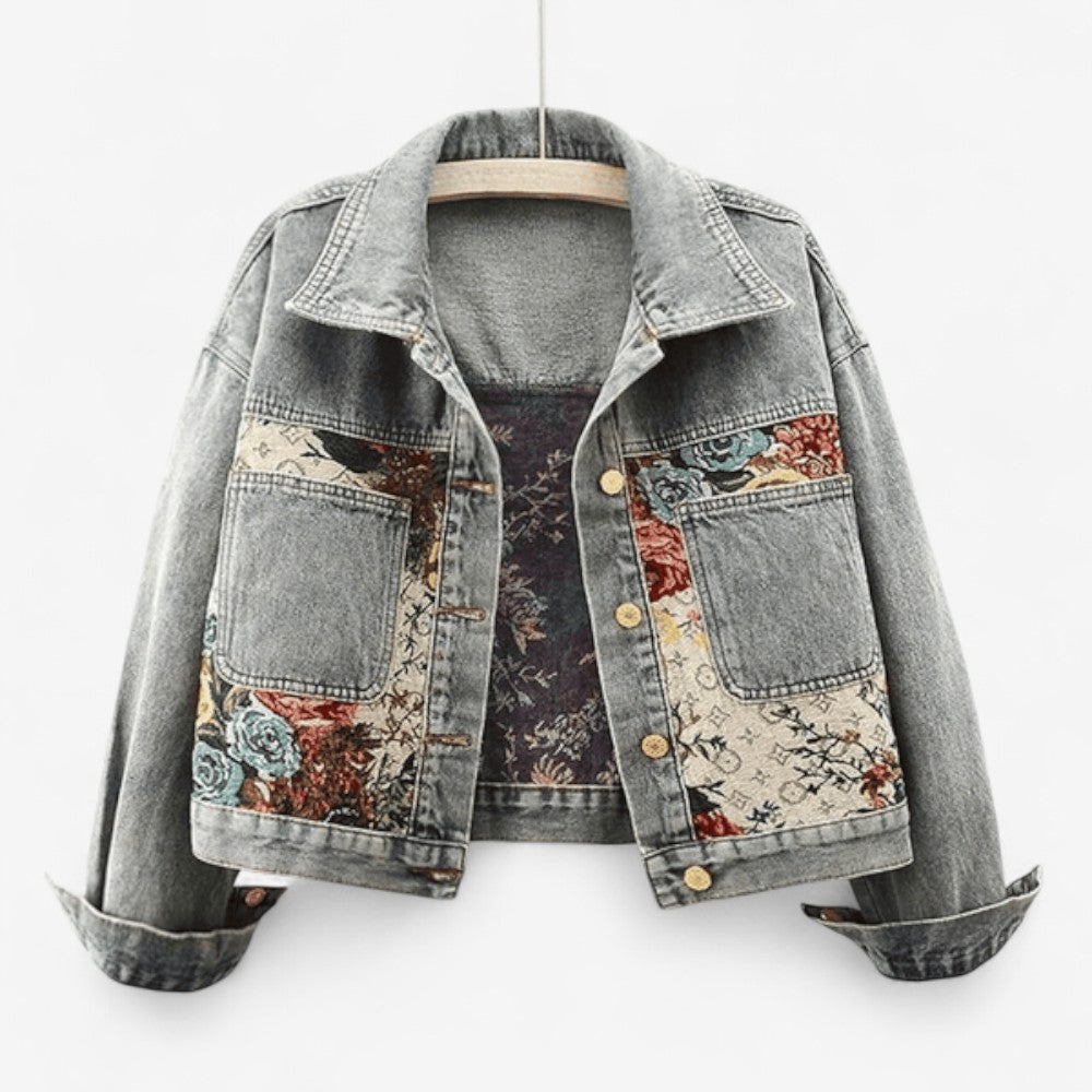 Veste Floral Élégante à Manches Longues - LuxeStyle