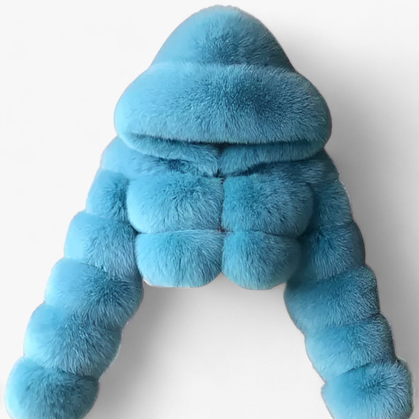 Manteau Chic à Capuche Longues Manches Éclair