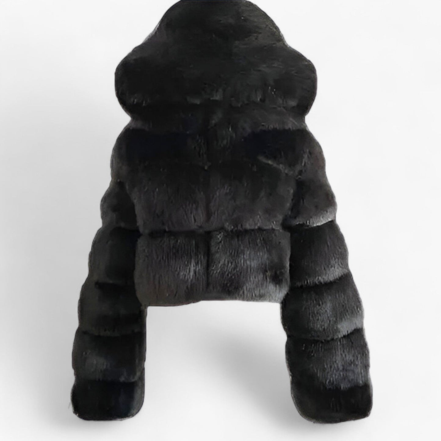 Manteau Chic à Capuche Longues Manches Éclair