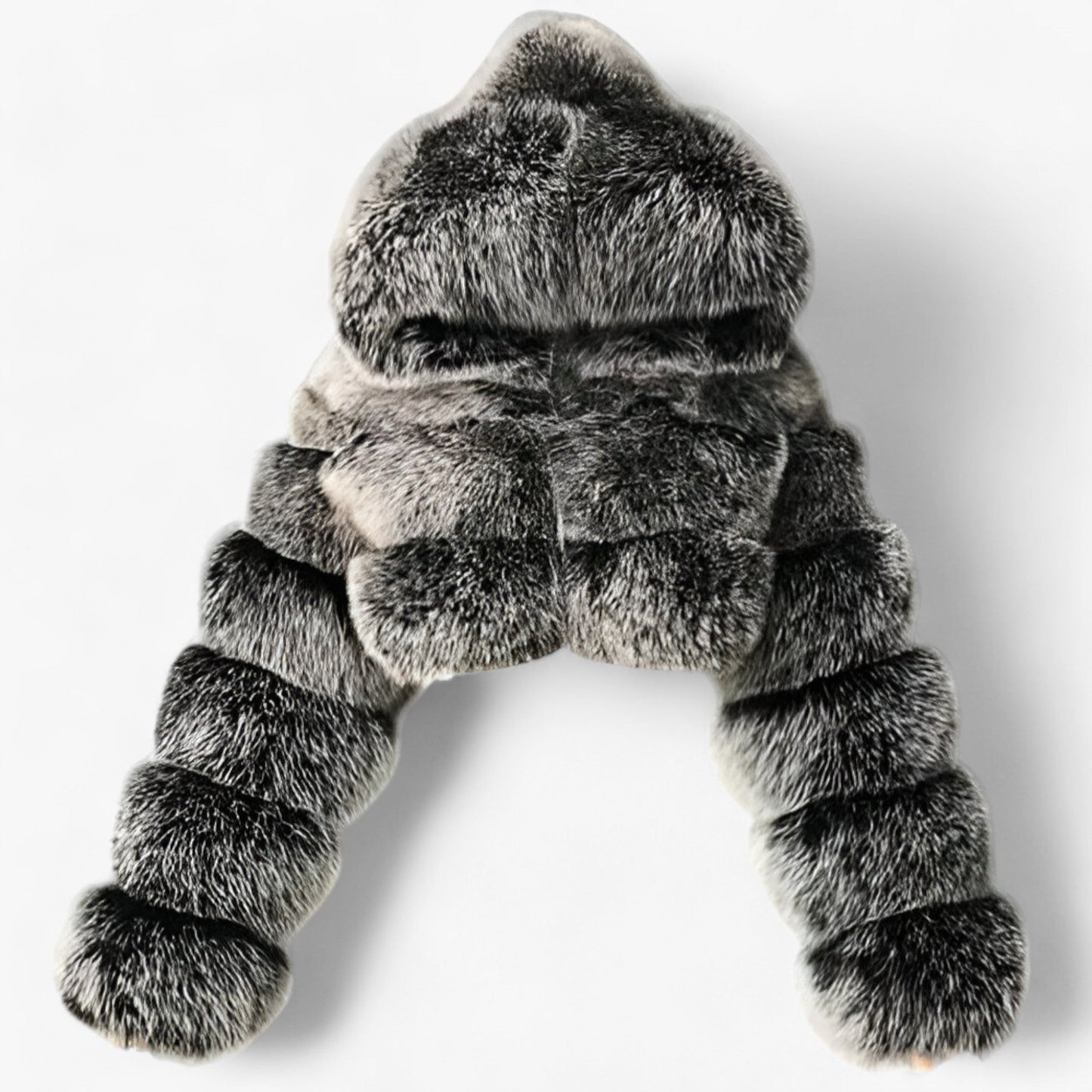 Manteau Chic à Capuche Longues Manches Éclair