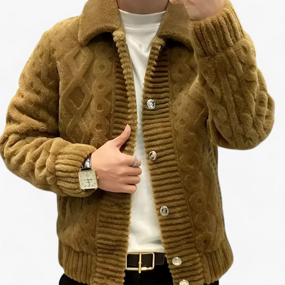 Veste Hivernale Chic à Manches Longues avec Col Montant