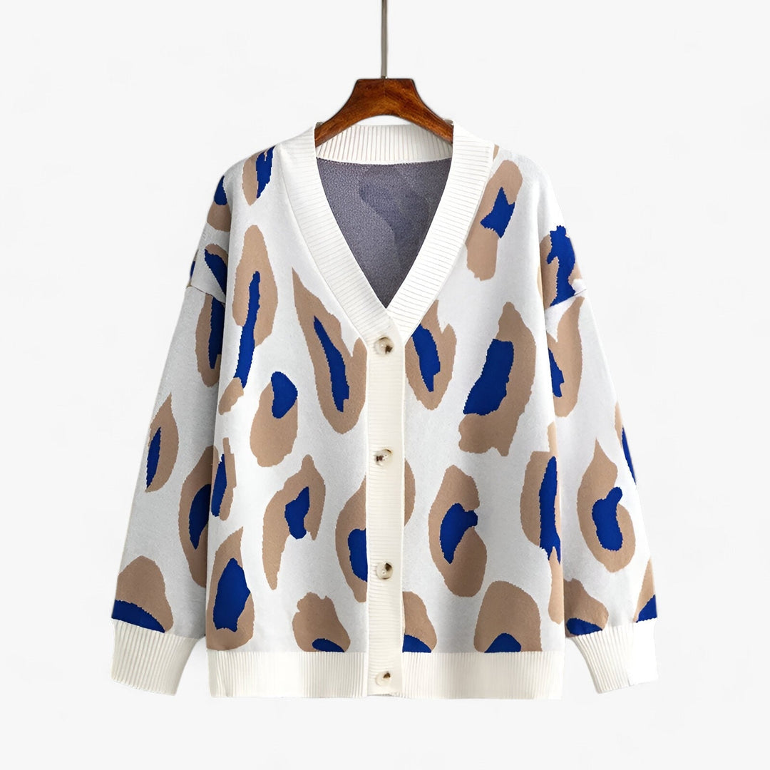 Cardigan Décontracté Imprimé Chic pour Femme