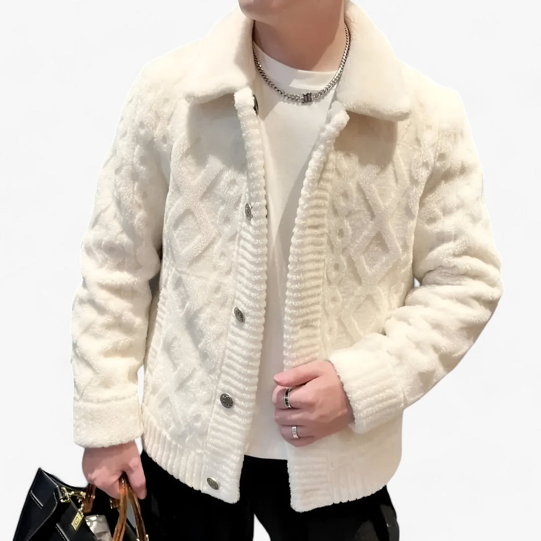 Veste Hivernale Chic à Manches Longues avec Col Montant