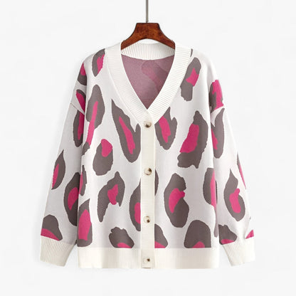 Cardigan Décontracté Imprimé Chic pour Femme
