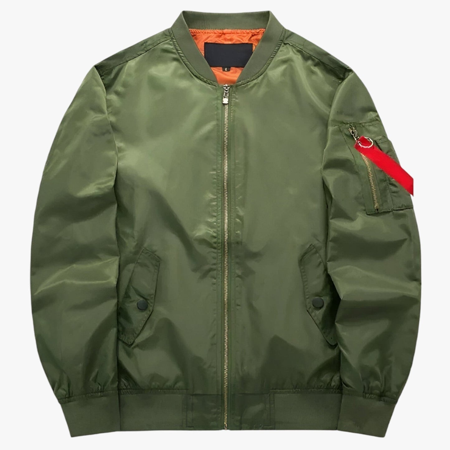 Blouson homme militaire vert olive intérieur contrastant