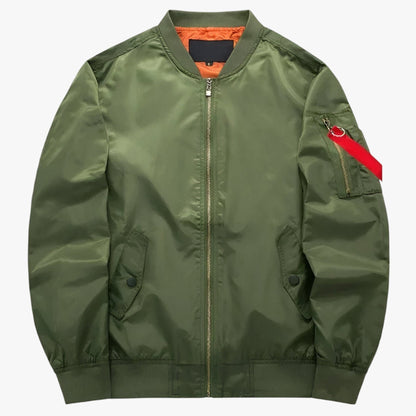 Blouson homme militaire vert olive intérieur contrastant