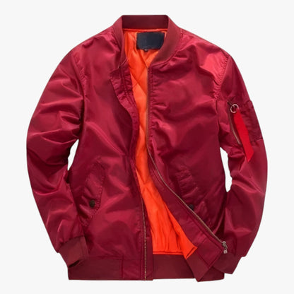Blouson homme militaire vert olive intérieur contrastant
