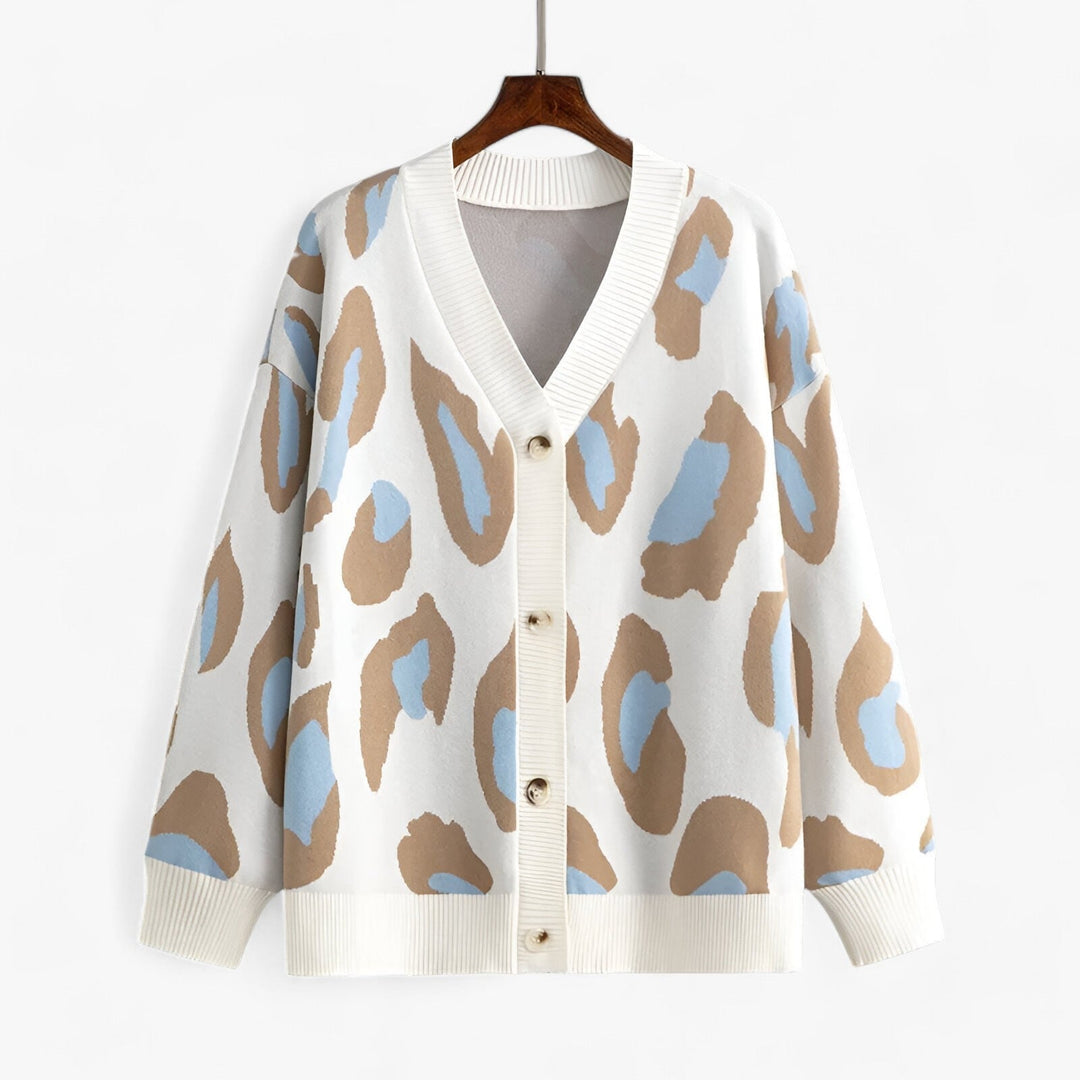 Cardigan Décontracté Imprimé Chic pour Femme