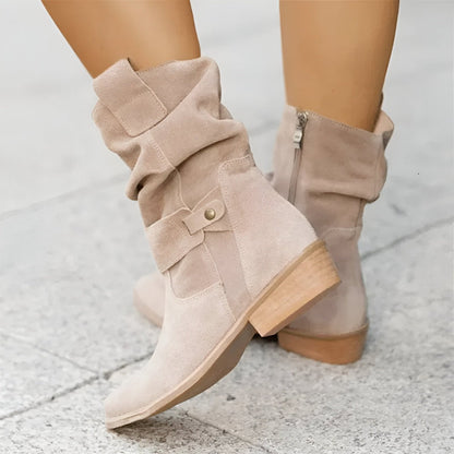 Bottes Chic à Lacets avec Semelle Grip