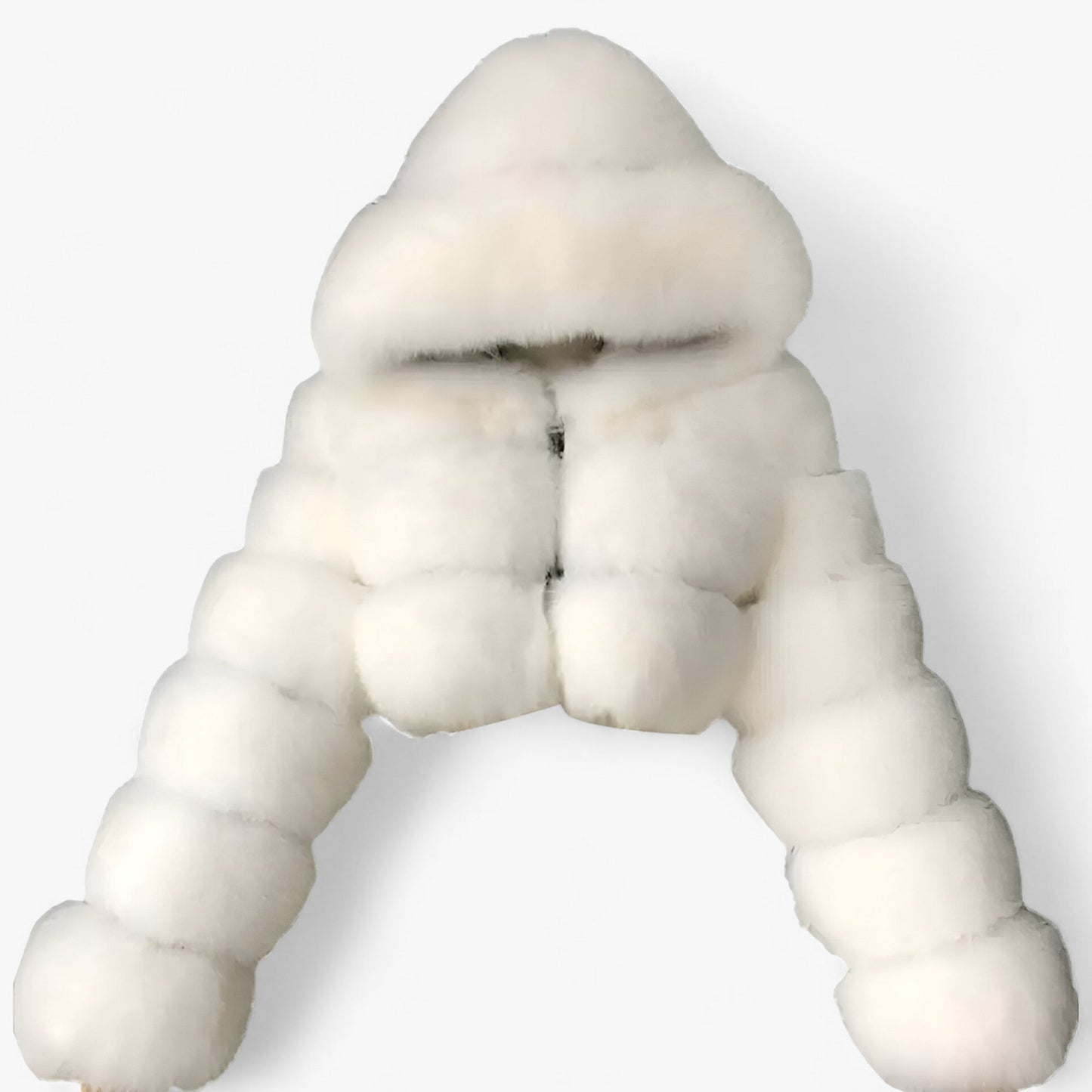 Manteau Chic à Capuche Longues Manches Éclair
