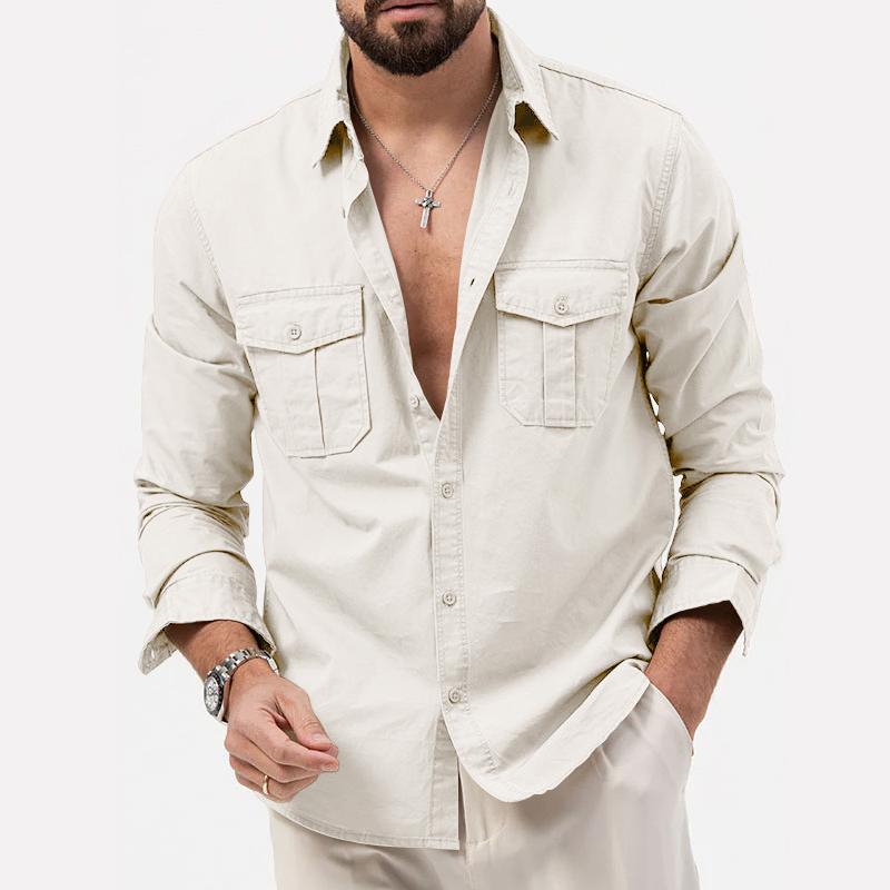 Chemise Homme Militaire Casual