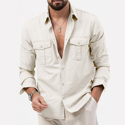 Chemise Homme Militaire Casual