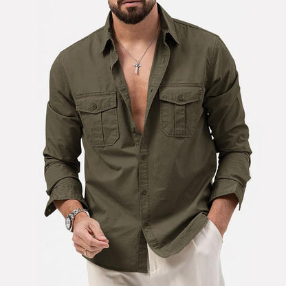 Chemise Homme Militaire Casual