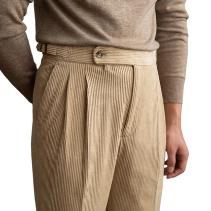 Pantalon vintage en velours pour homme | Coupe classique