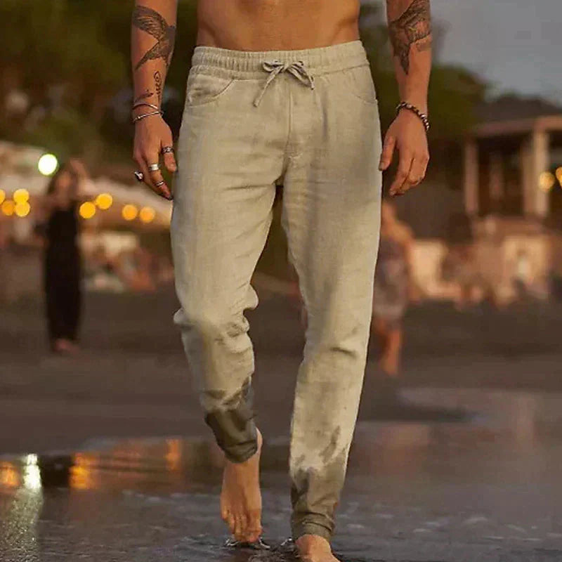 Pantalons Lin Homme Élégants
