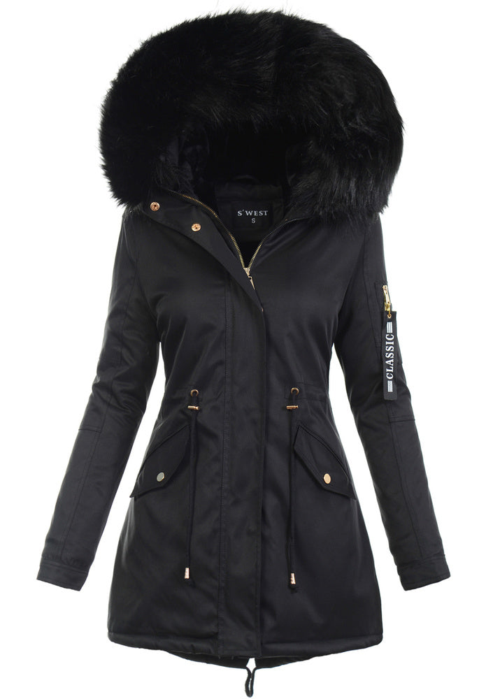 Veste Femme Élégante Taille Cintrée Avec Poches